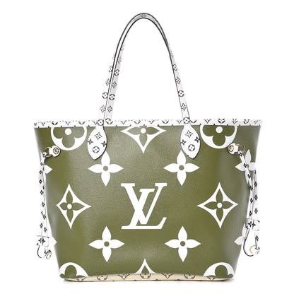 Louis Vuitton Monogram Giant Neverfull MM Kaki 1 of 13