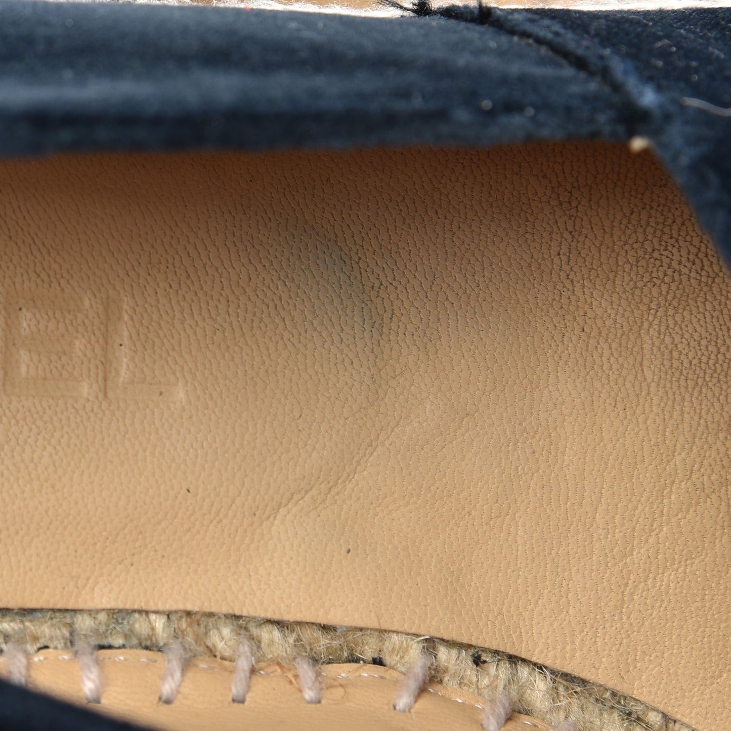 Velvet CC Espadrilles 36 Dark Navy Black