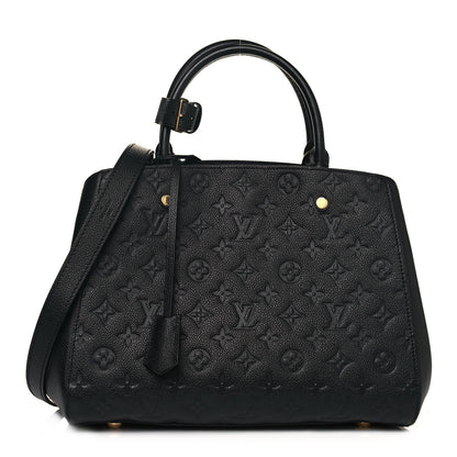 Louis Vuitton Empreinte Montaigne MM Black 1 of 12