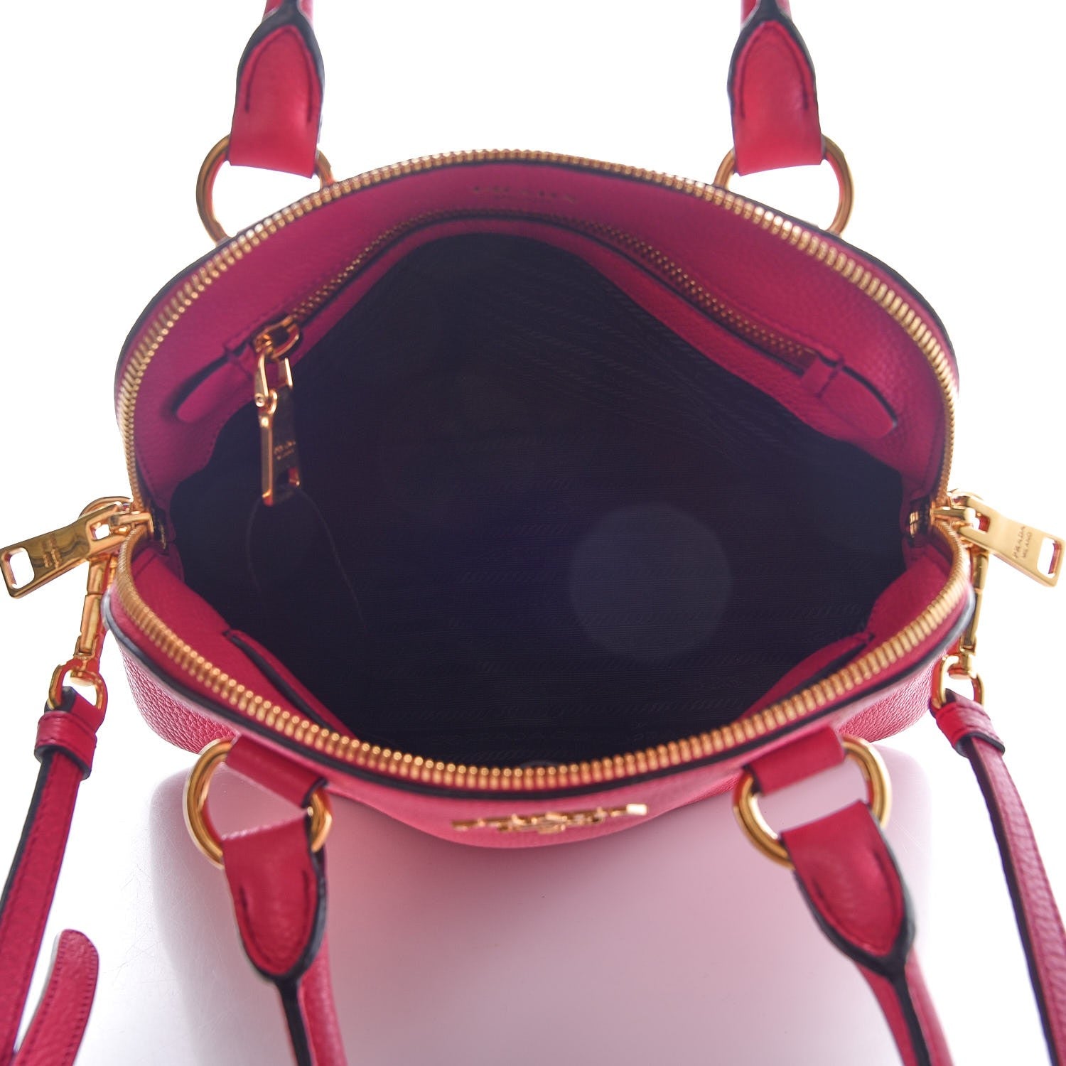 Prada Vitello Daino Tote Peonia 6 of 9