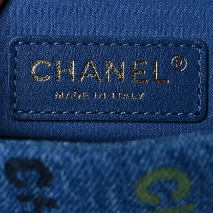 Chanel Denim Quilted Mini Denim Mood Rectangular Flap Blue Multicolor 9 of 10