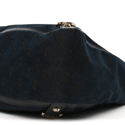 Gucci Monogram Large Abbey Tote Navy Black 9 of 9