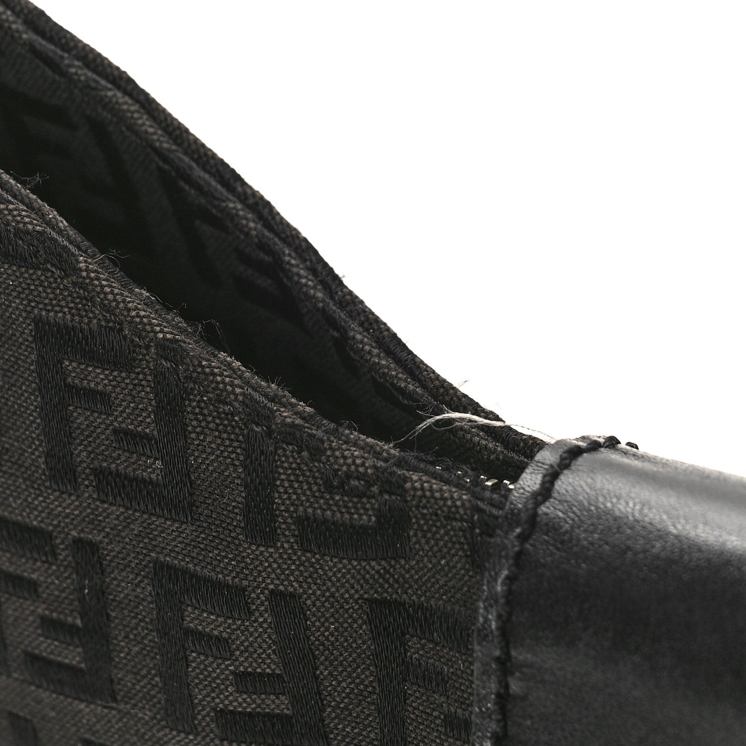 Fendi Zucchino Small Hobo Black 10 of 13