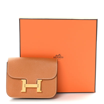 Hermes Epsom Constance Slim Wallet Gold 9 of 9
