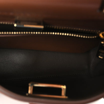 Dolce & Gabbana DOLCE GABBANA Vitello Morbido Small Sicily 62 Bag Brown 4 of 9