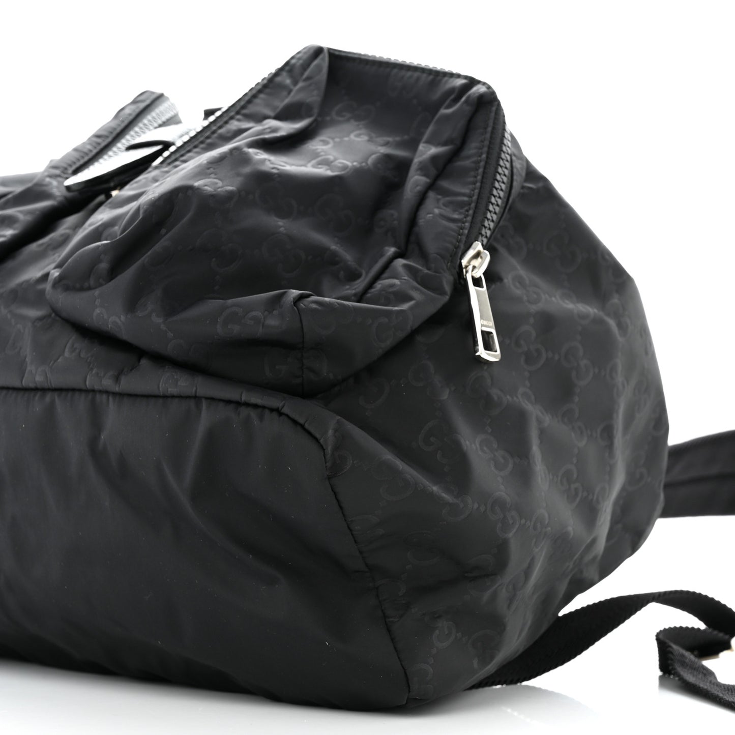 Nylon Monogram Small Single Buckle Backpack Black