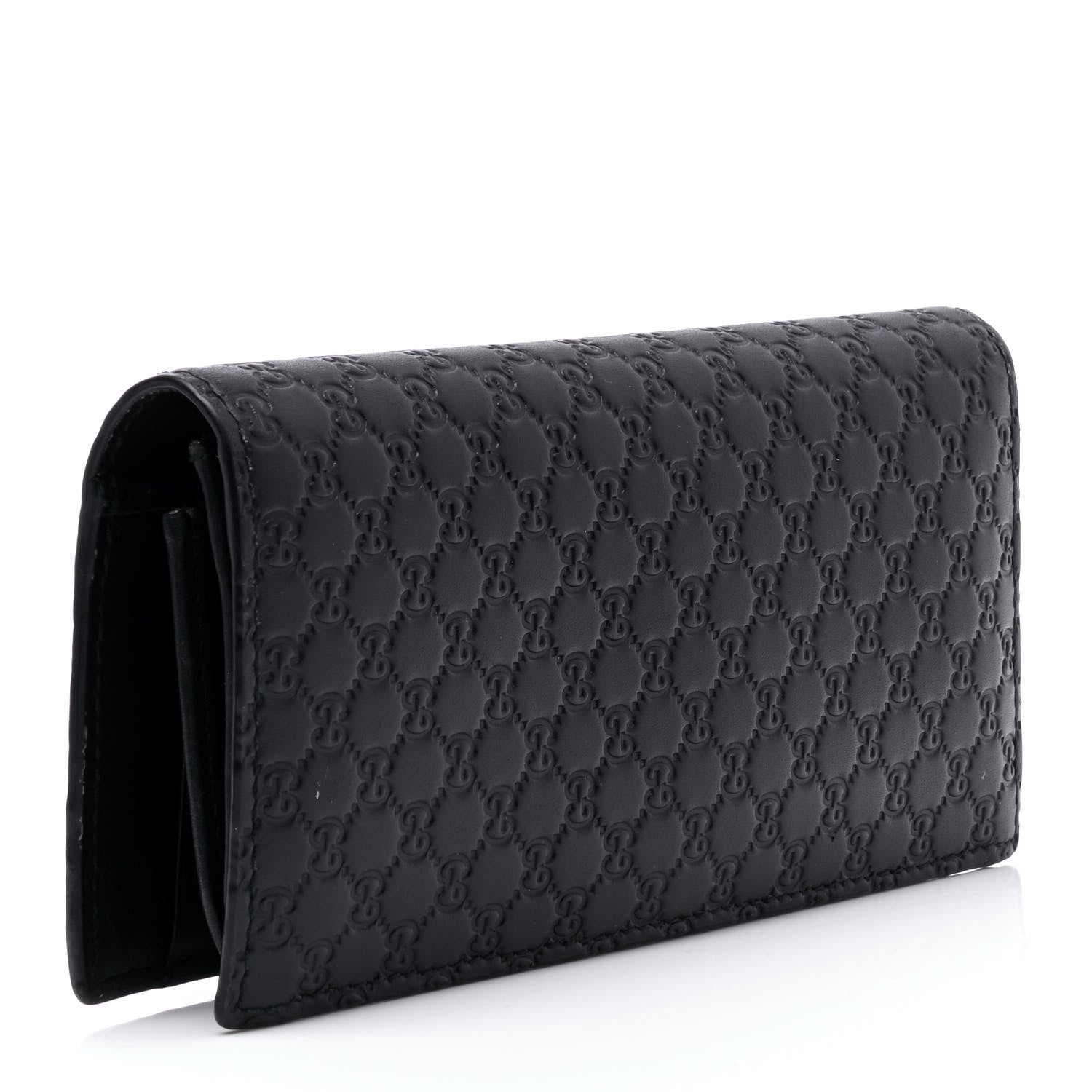 Gucci Microguccissima Bi-Fold Organizer Wallet Black 2 of 5