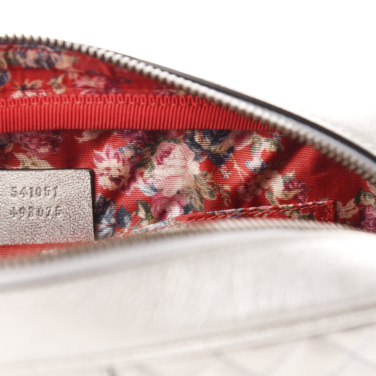 Laminated Nappa Web Trapuntata Small GG Shoulder Bag Argento
