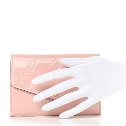 Louis Vuitton Vernis Sarah Compact Wallet Rose Ballerine 2 of 8