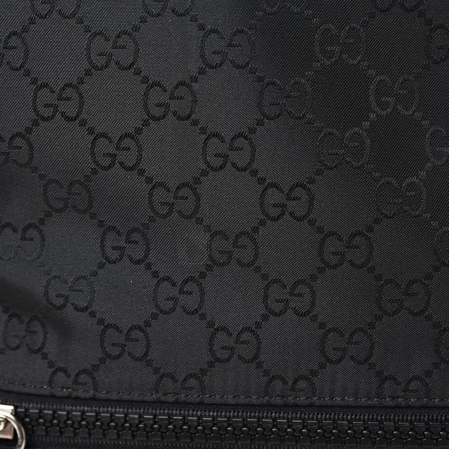 Nylon Monogram Slim Backpack Black