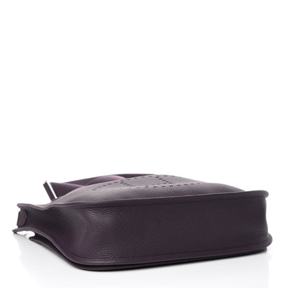 Hermes Taurillon Clemence Evelyne III GM Raisin 4 of 10