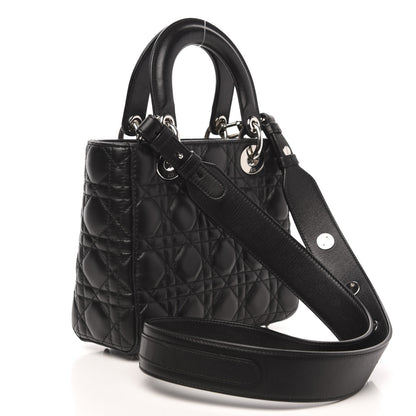 Christian Dior Lambskin Cannage Small Lucky Badges My Lady Dior Black 3 of 11