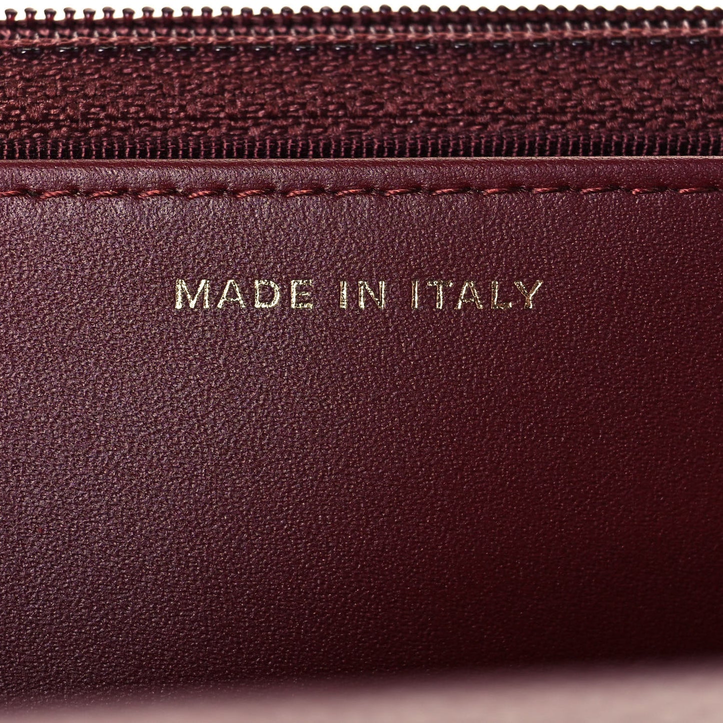 Caviar Quilted Wallet on Chain WOC Burgundy