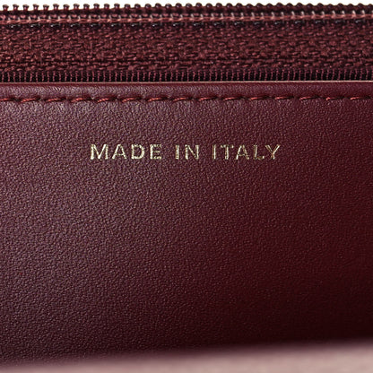 Chanel Caviar Quilted Wallet on Chain WOC Burgundy 7 of 14