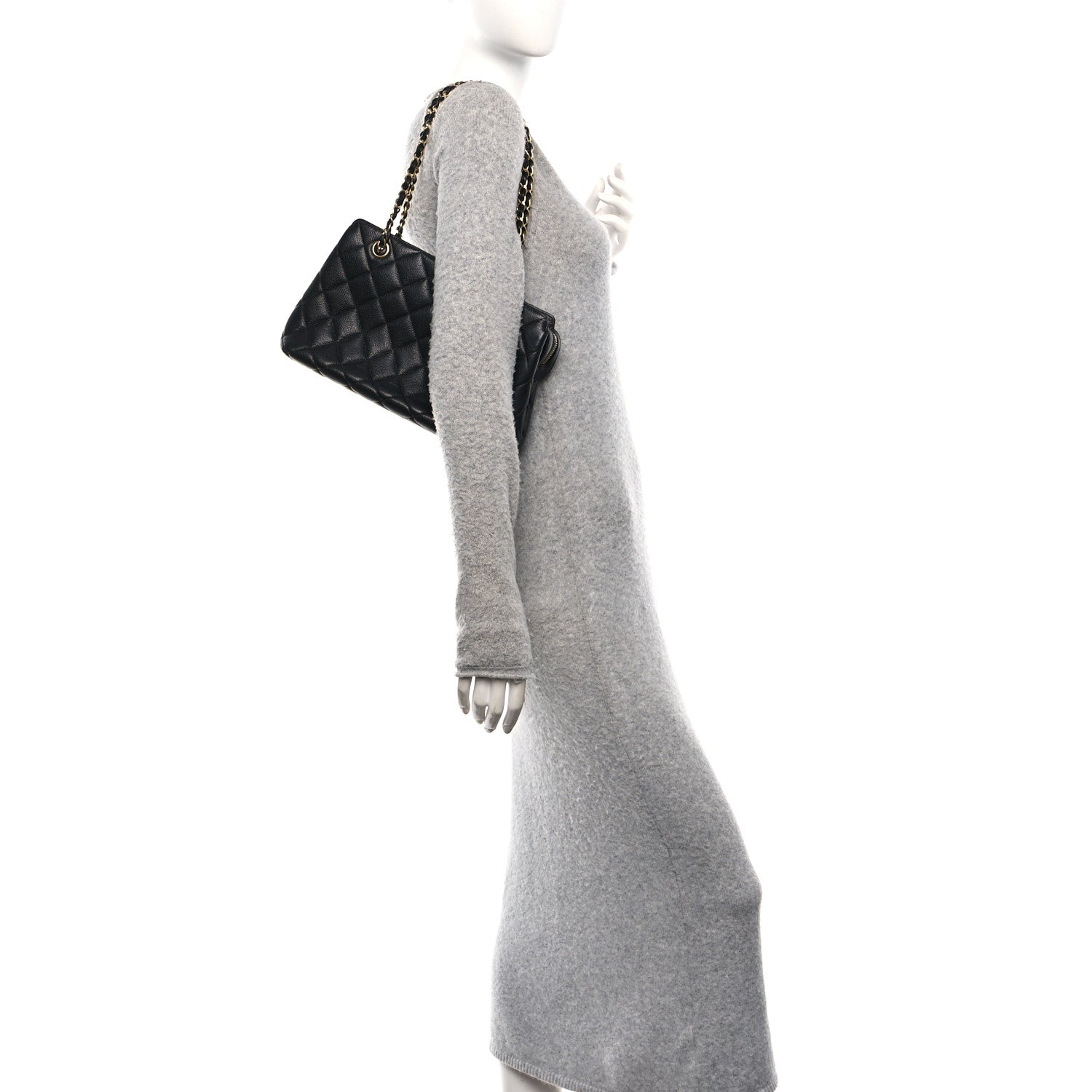 Chanel Caviar Quilted Shoulder Bag Black 2 of 13