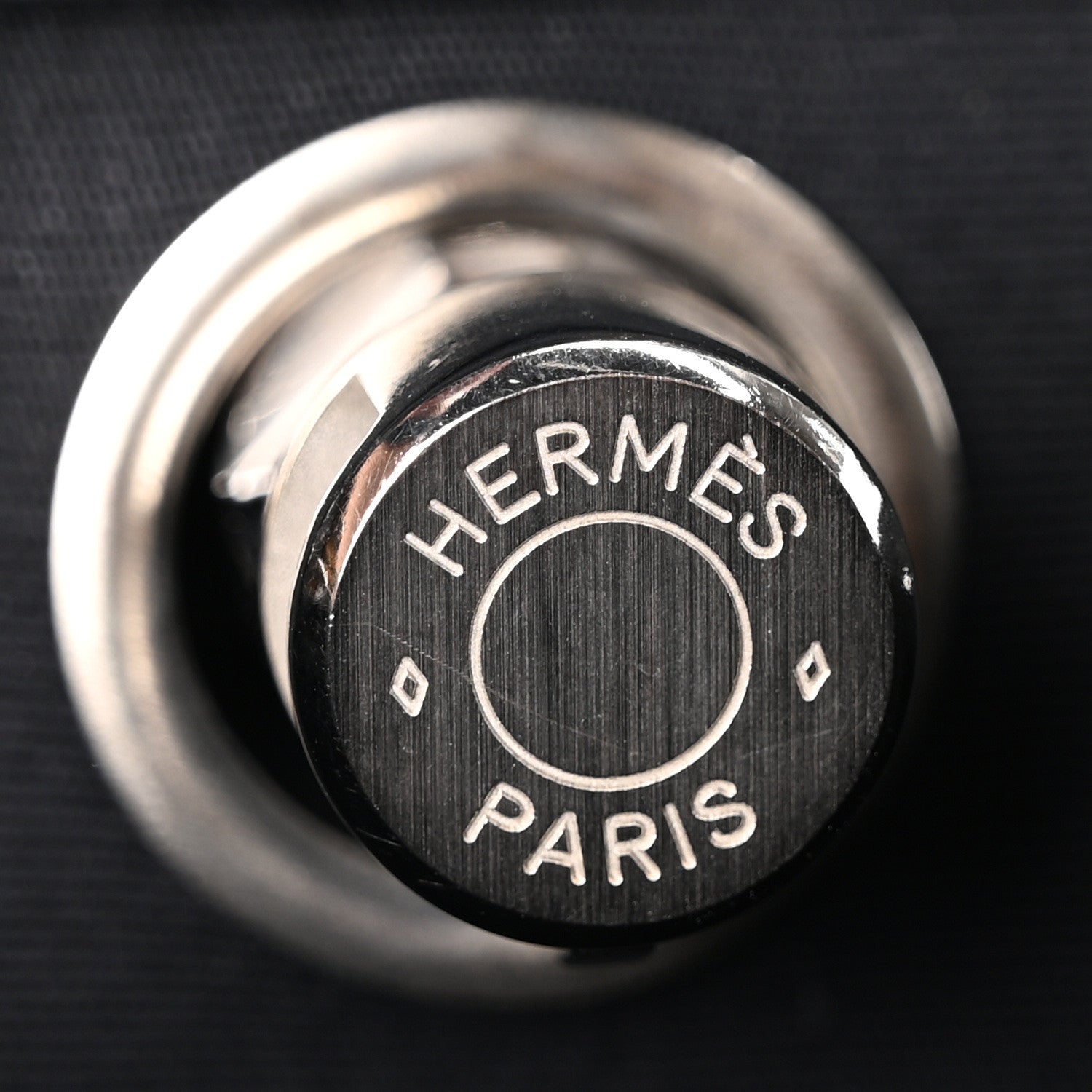 Hermes Toile Vache Calfskin Herbag 30 PM Backpack Black 7 of 10