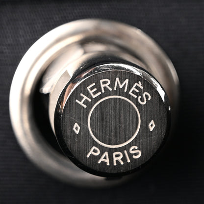 Hermes Toile Vache Calfskin Herbag 30 PM Backpack Black 7 of 10