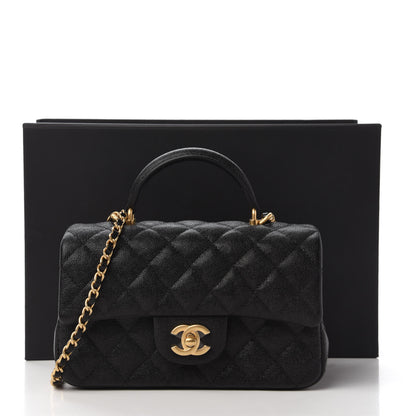 Chanel Caviar Quilted Mini Top Handle Rectangular Flap Black 11 of 11