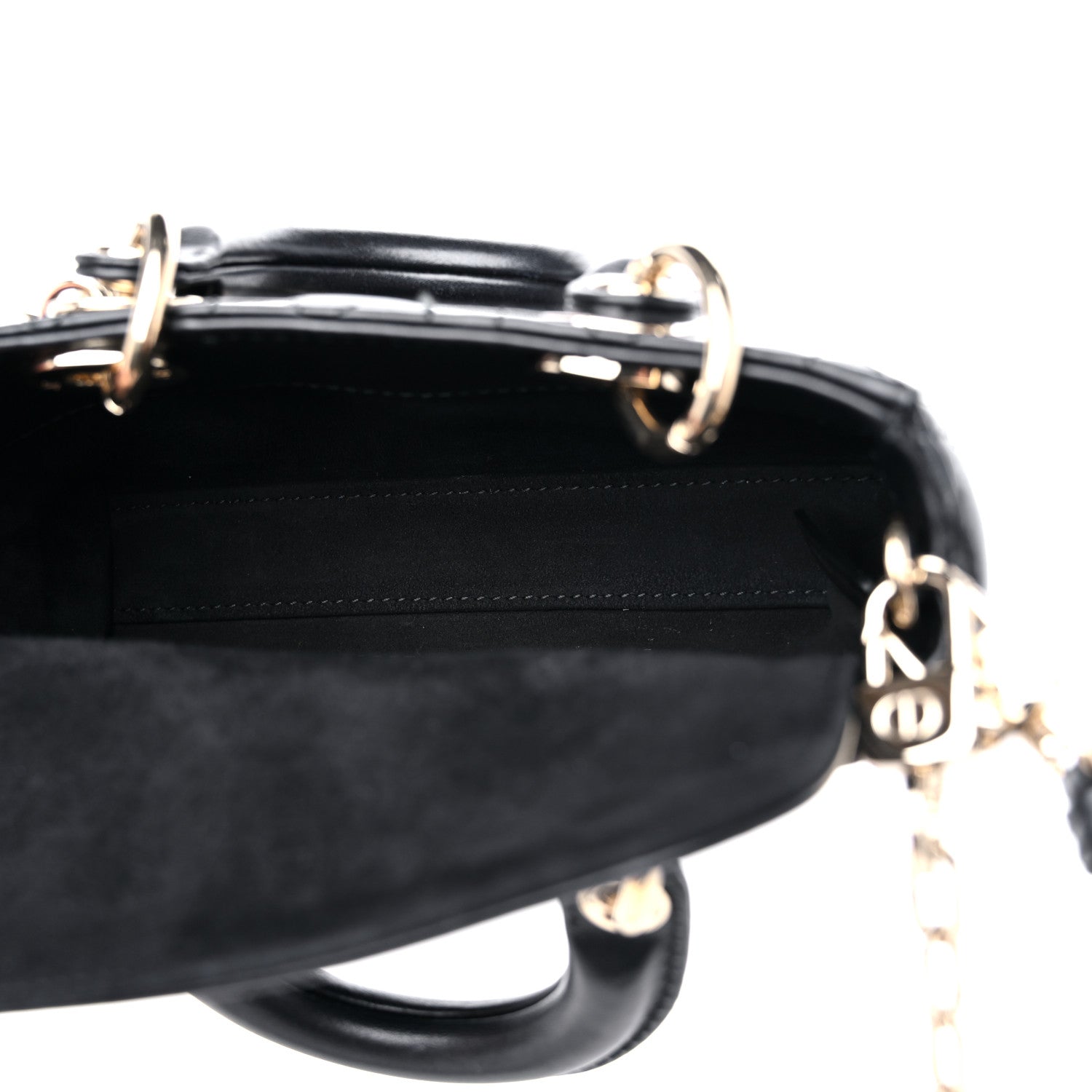 Christian Dior Lambskin Cannage Micro Lady D-Joy Black 5 of 9