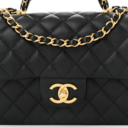 Chanel Caviar Quilted Small Handy CC Flap Black 8 of 10
