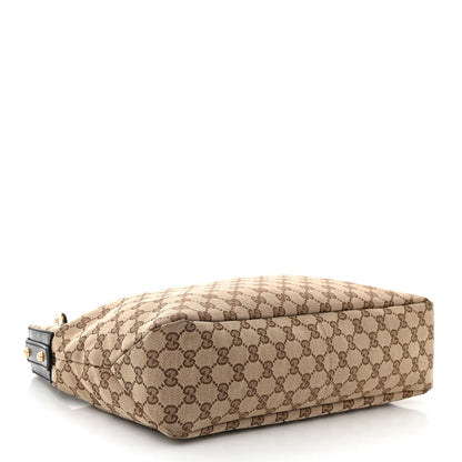 Gucci Monogram Medium Horsebit Chain Hobo Dark Brown 4 of 10