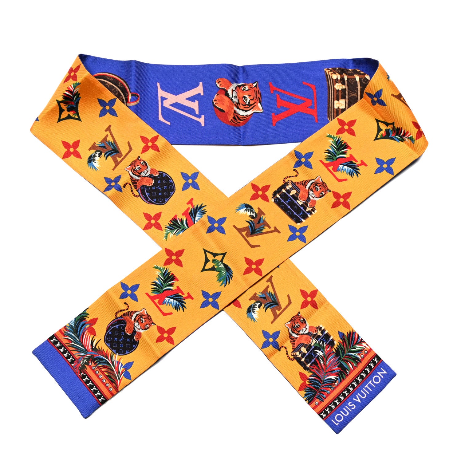 Louis Vuitton Silk Monogram Precious Tiger Bandeau Yellow 1 of 3