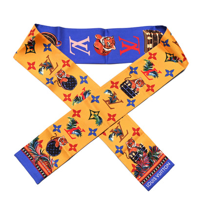 Louis Vuitton Silk Monogram Precious Tiger Bandeau Yellow 1 of 3