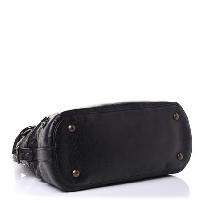 Balenciaga Agneau Classic Hardware Bowling Bag Black 3 of 9