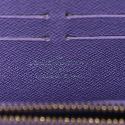 Louis Vuitton Monogram Multicolor Zippy Wallet Black Violet 5 of 8