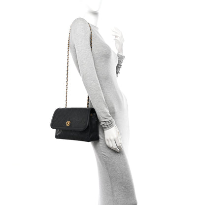 Chanel Lambskin Quilted Medium Single Flap Black 2 of 19