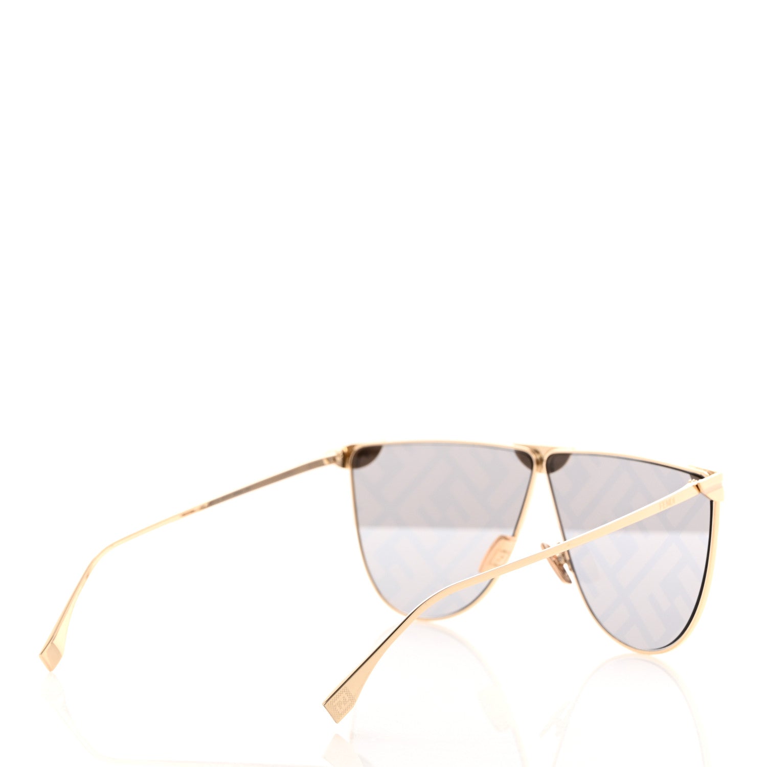 Fendi FF Fabulous 2.0 Shield Sunglasses FF 0467/S Gold 3 of 8