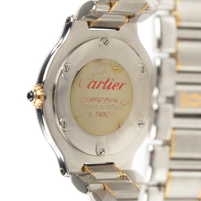 Cartier Stainless Steel 18K Yellow Gold 31mm Must De 21 Quartz Watch 5 of 7