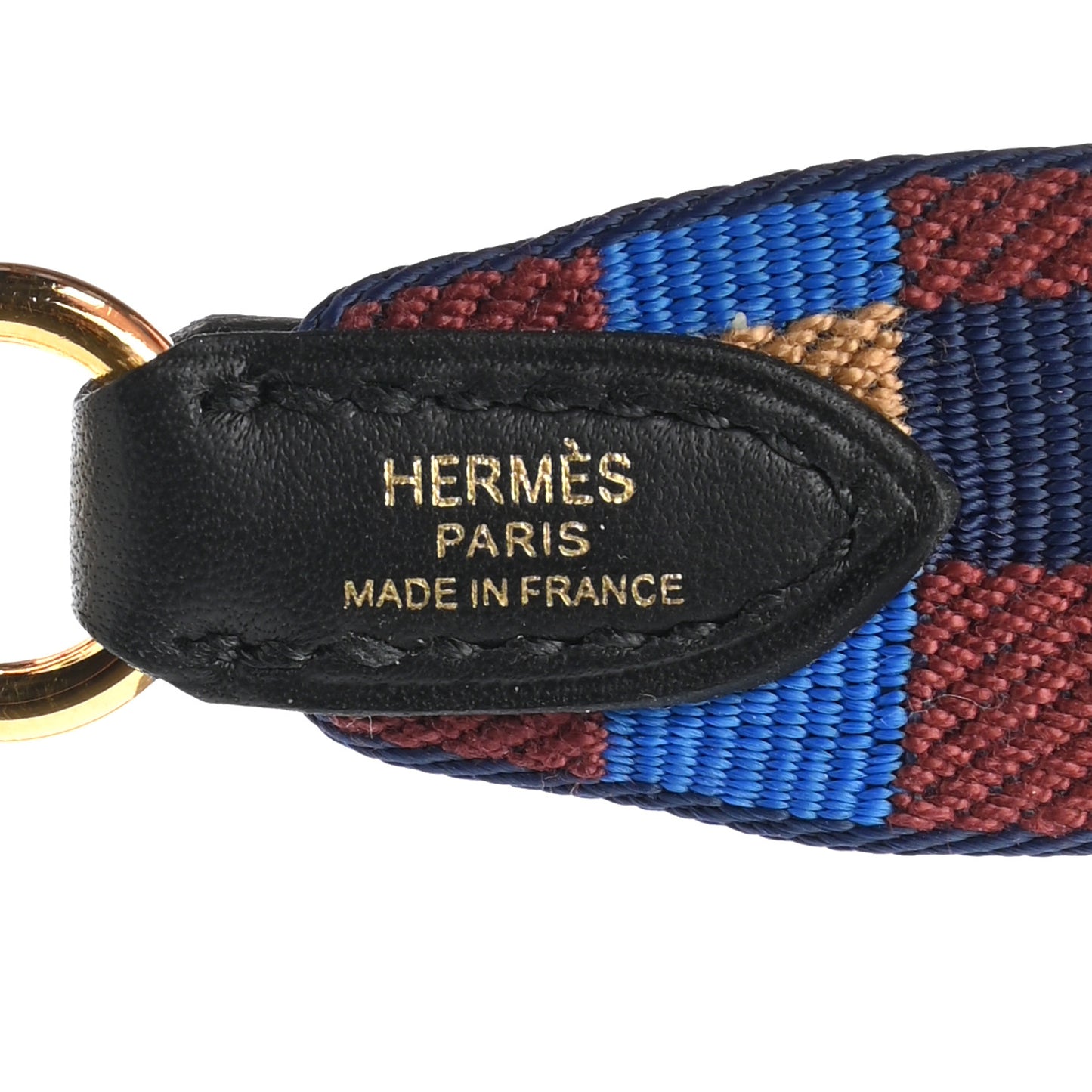 Toile Swift 25mm Maxi Quadrille Shoulder Strap Bleu Billard Biscuit Rouge H Black