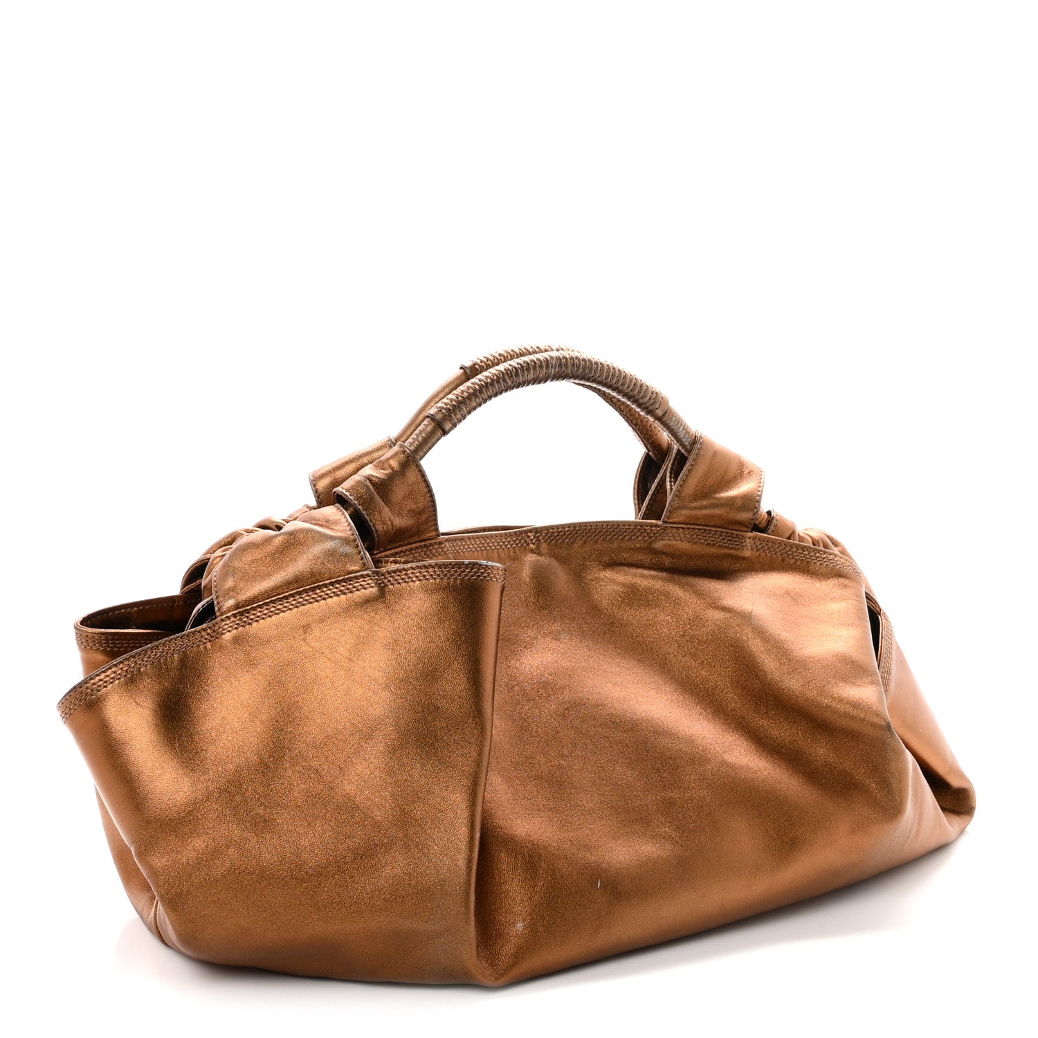 Loewe Metallic Nappa Aire Shoulder Bag Bronce 2 of 8