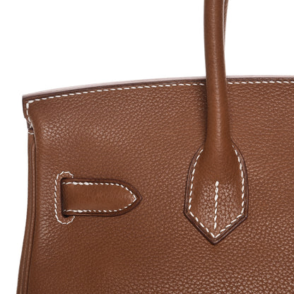 Hermes Natural Barenia Faubourg Birkin 30 Fauve 24 of 27