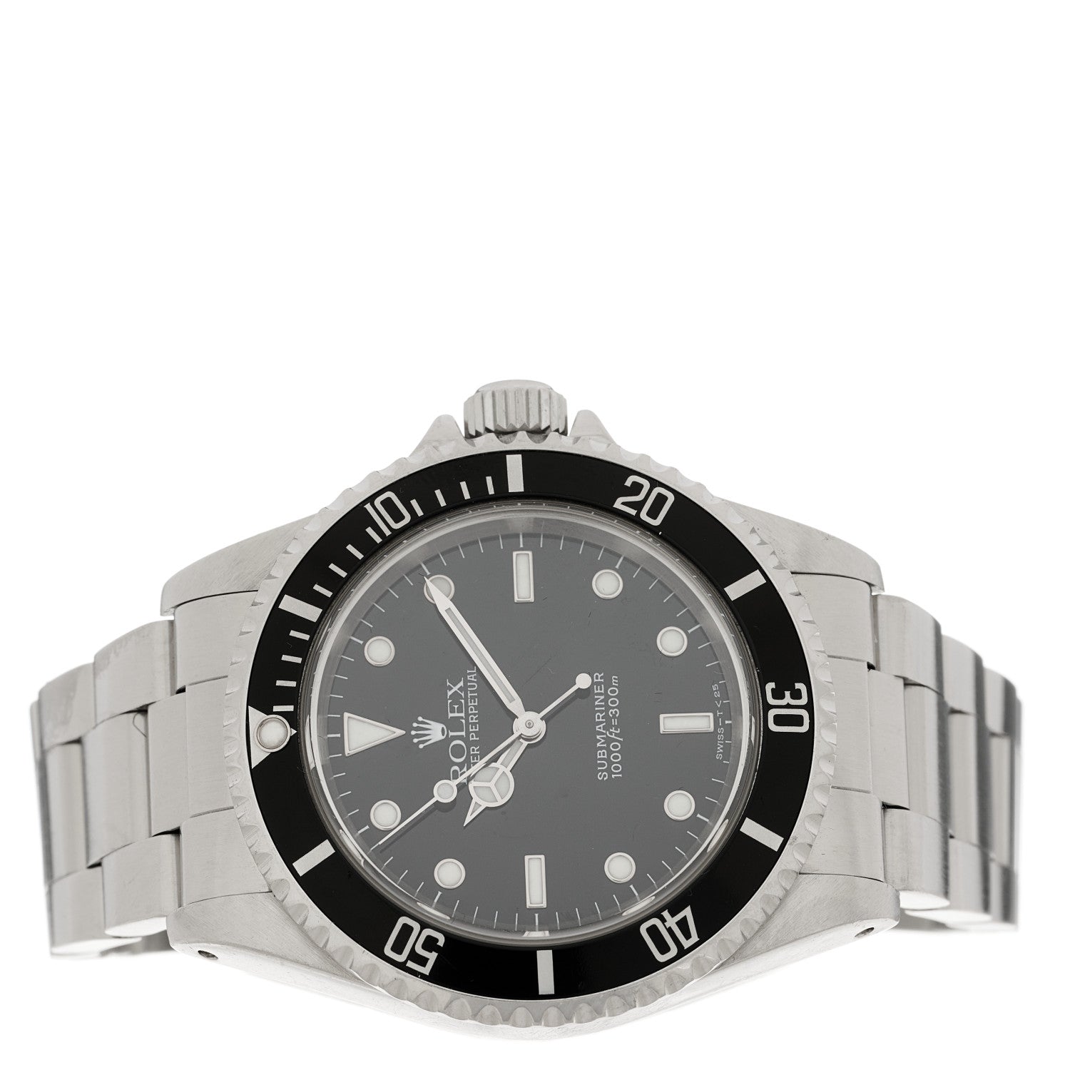 Rolex Stainless Steel 40mm Oyster Perpetual Submariner Watch Black 14060 2 of 4