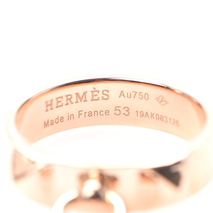 Hermes 18K Rose Gold PM Collier De Chien Ring 53 6.25 4 of 5