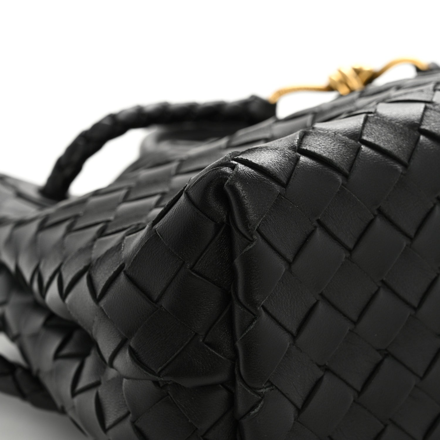 Bottega Veneta Nappa Intrecciato Medium Andiamo Shoulder Bag Black Black 10 of 10