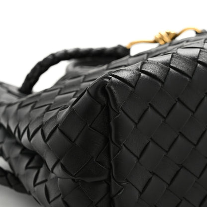 Bottega Veneta Nappa Intrecciato Medium Andiamo Shoulder Bag Black Black 10 of 10
