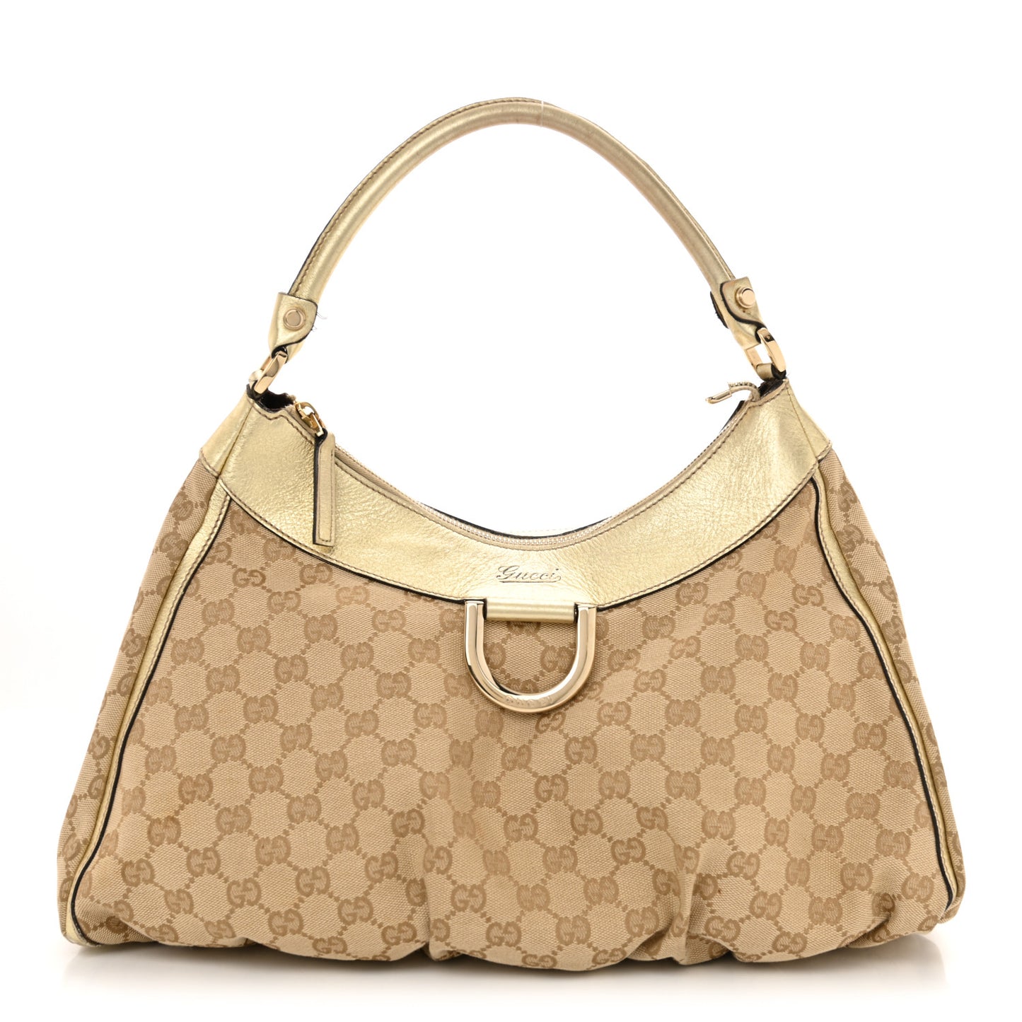 Monogram Large D Gold Hobo Gold