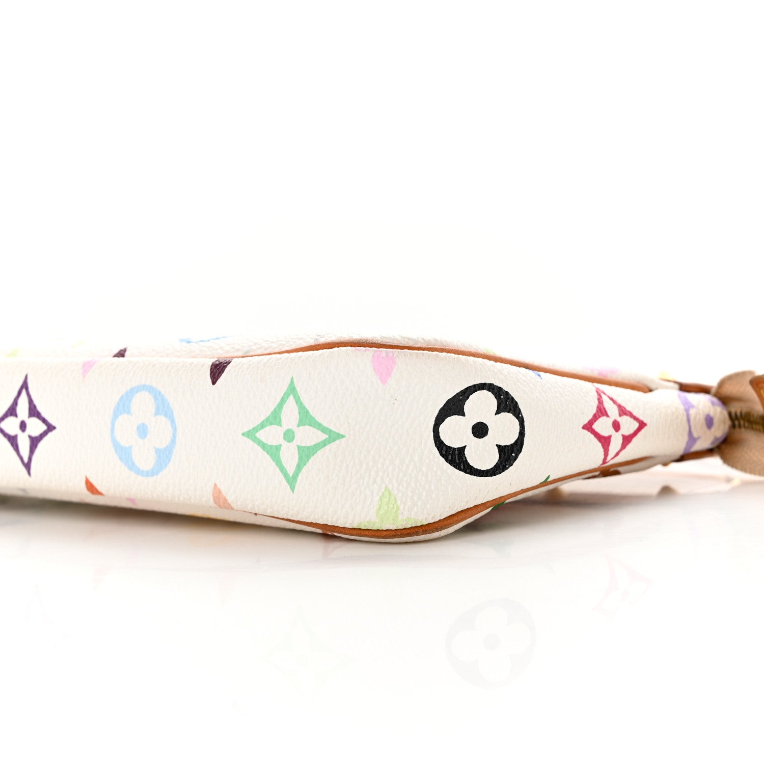 Louis Vuitton Monogram Multicolor Pochette Accessories White 9 of 10