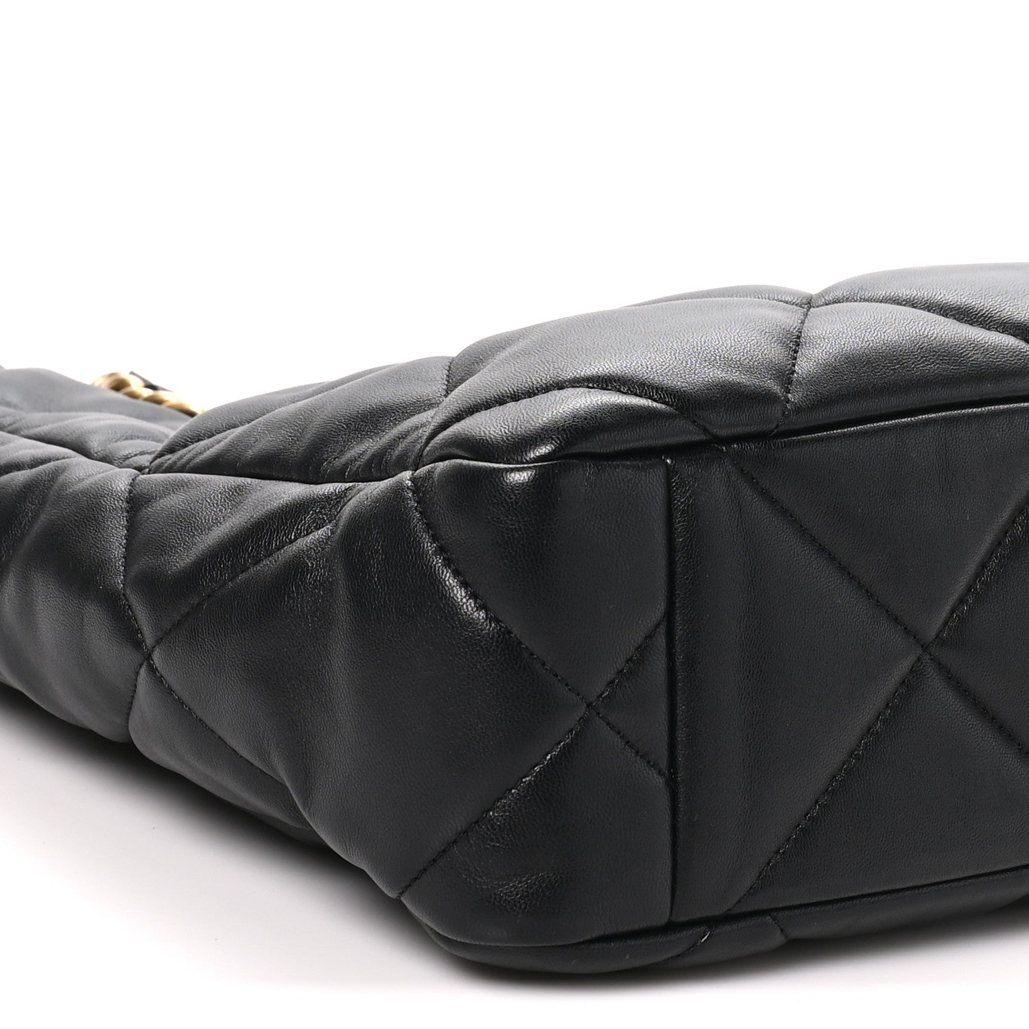Chanel Lambskin Quilted Chanel 19 Shopping Bag Black 9 of 10