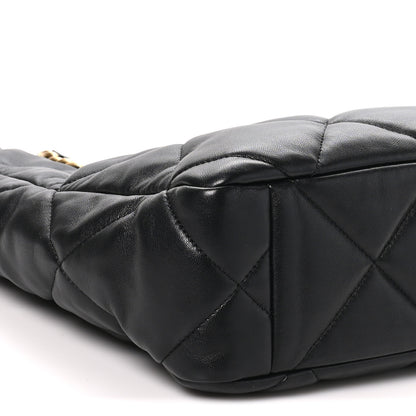 Chanel Lambskin Quilted Chanel 19 Shopping Bag Black 9 of 10