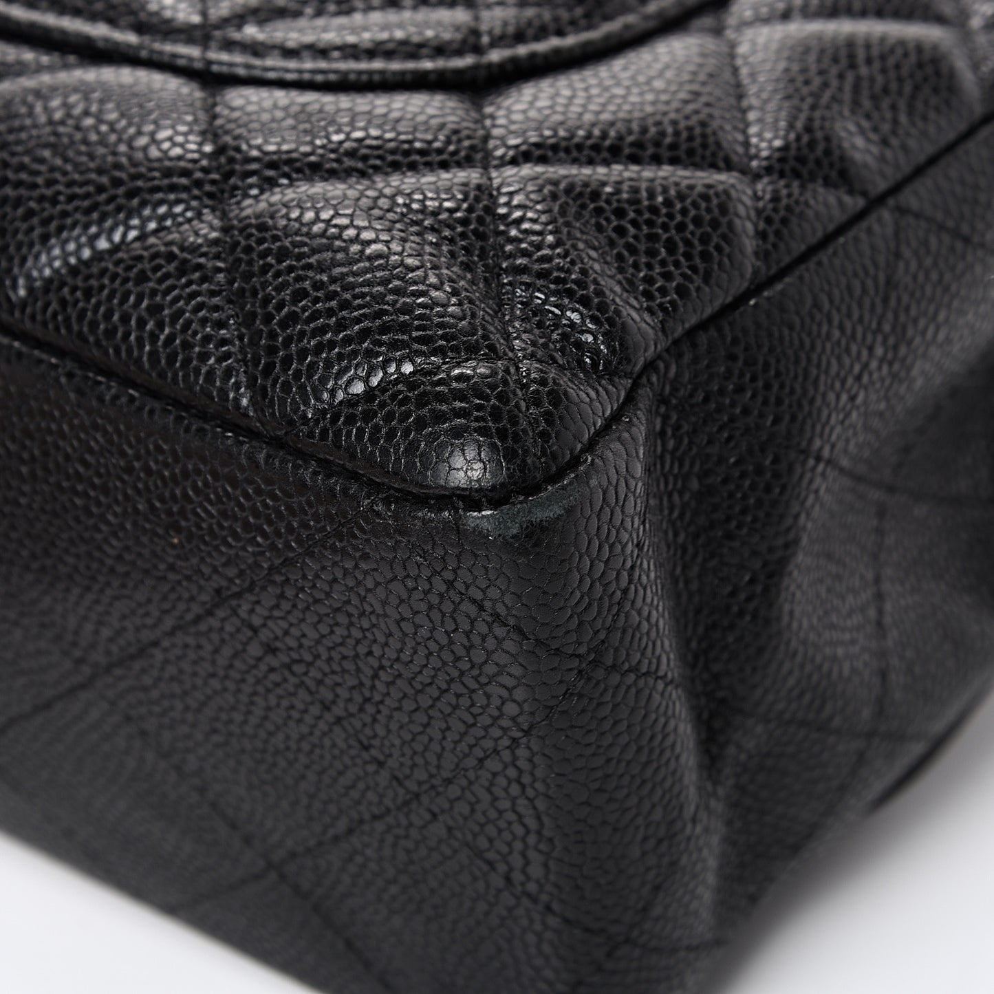 Caviar Quilted Jumbo Single Flap Black