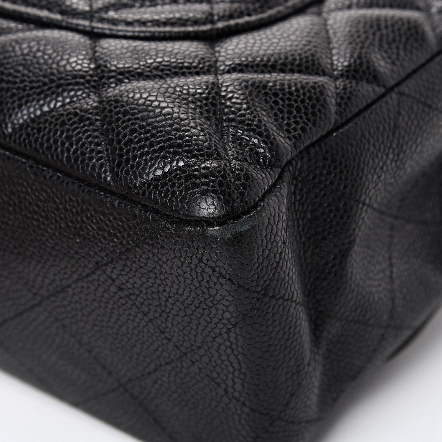 Chanel Caviar Quilted Jumbo Single Flap Black 10 of 21