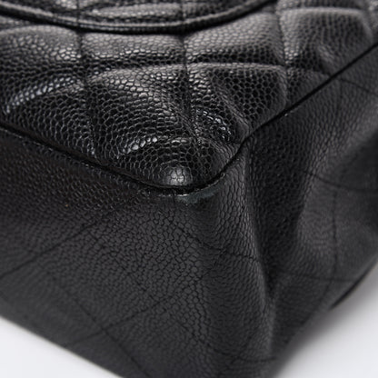 Chanel Caviar Quilted Jumbo Single Flap Black 10 of 21