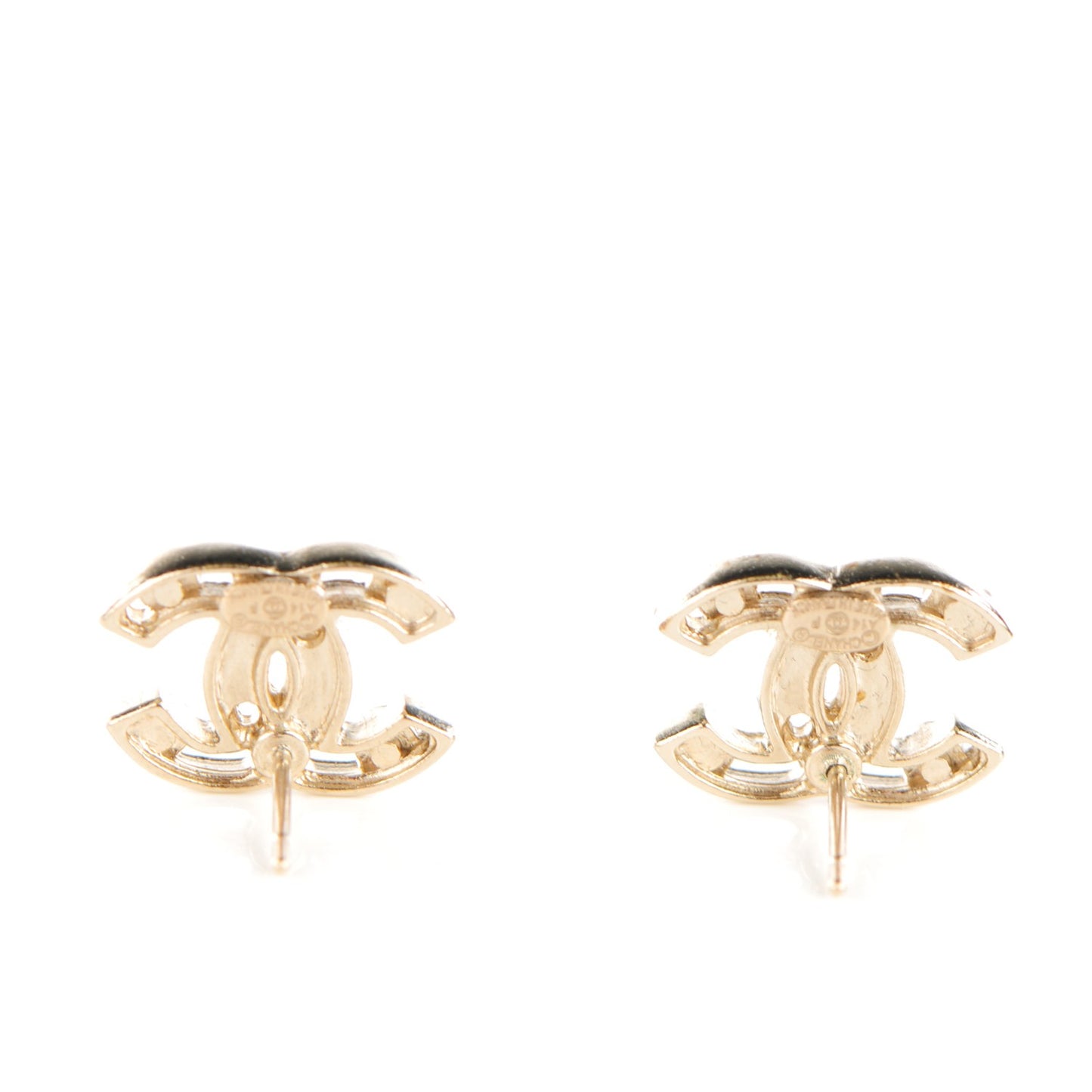 Pearl CC Earrings Light Gold