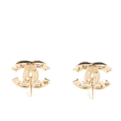 Chanel Pearl CC Earrings Light Gold 3 of 5