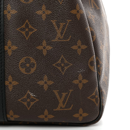 Louis Vuitton Monogram Macassar Keepall Bandouliere 55 11 of 13