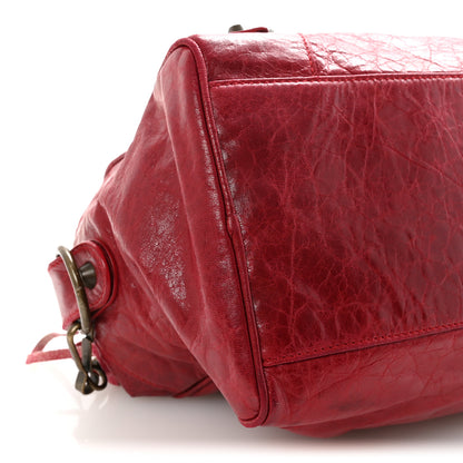 Balenciaga Agneau Classic Hardware Box Bag Cassis 9 of 10